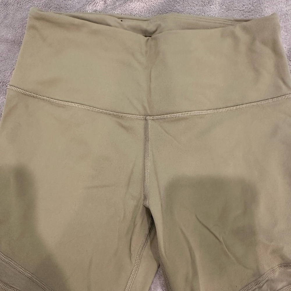 Victoria Secret Sport Olive Green Leggings with Panel Design - Picture 3 of 6